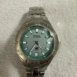 Fossil Blue Men’s with Green Face EUC